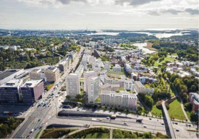 Huopalahdenportti havainnekuva ilmasta